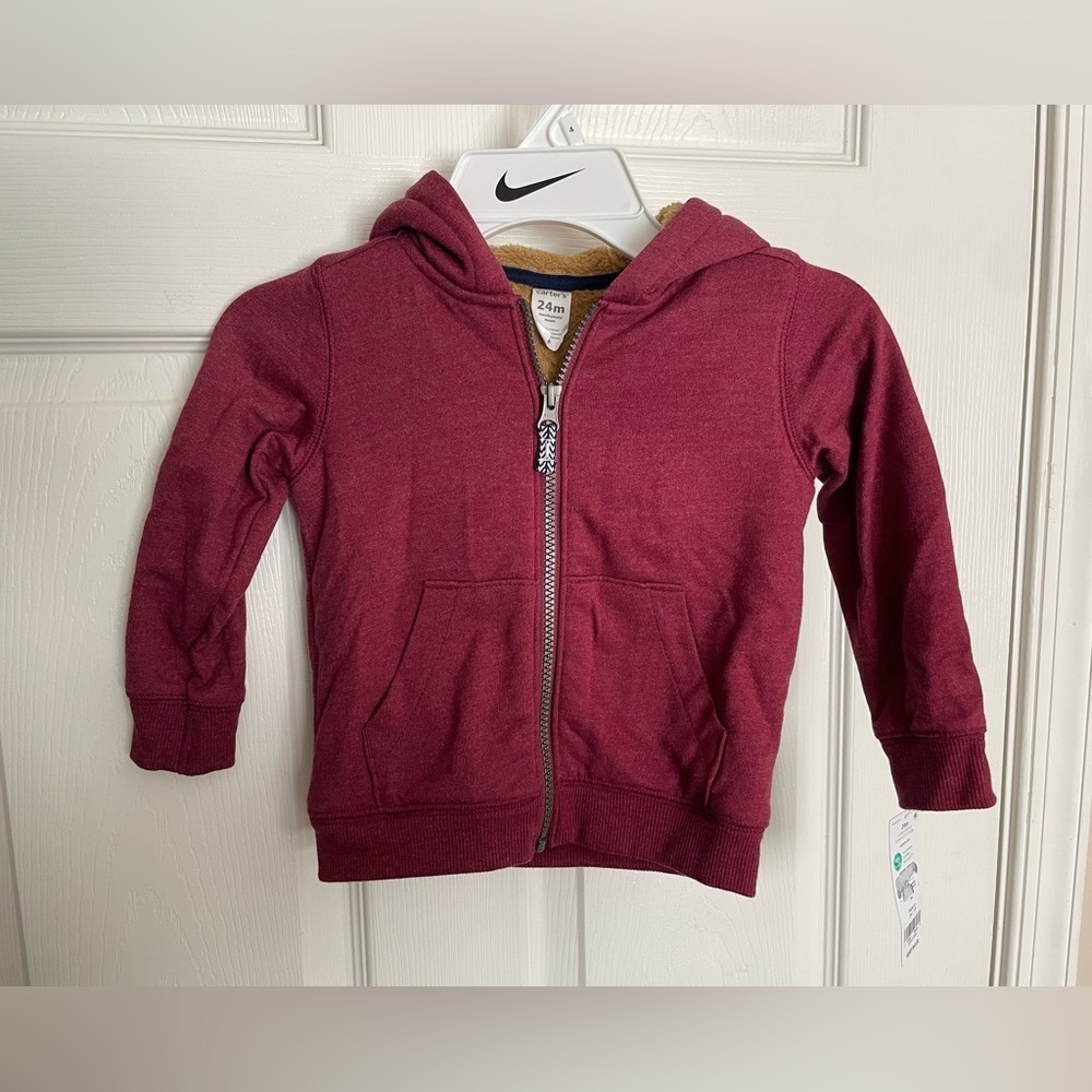 Carter's Kids Burgundy Hoodie 24 months